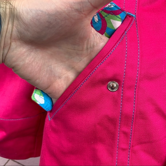 Tommy Jeans Women’s Hot Pink Belted Trench Coat NWT Size Medium - Picture 7 of 13